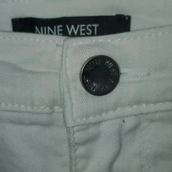 Nine West Gramercy Skinny Capri White Ankle Jeans Size 4 - Picture 6 of 16